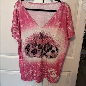 Pink Graphic Women's Top